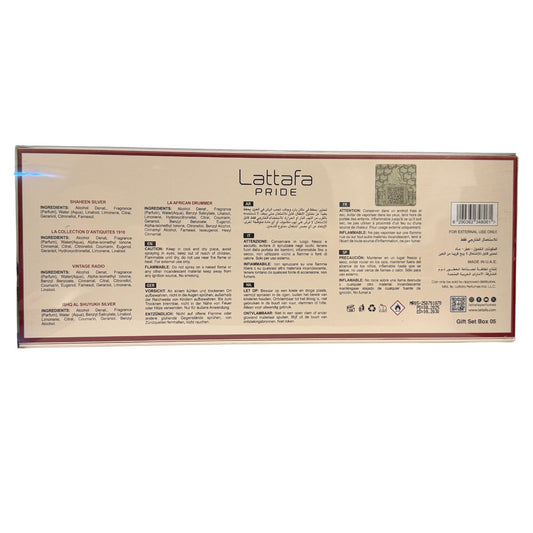 Lattafa Giftset Collection 5x 20ml EDP Shaheen Silver