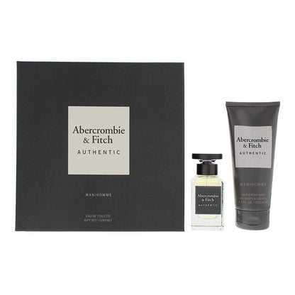 Abercrombie & Fitch Authentic Man 50ml EDT Spray 2 Piece Set