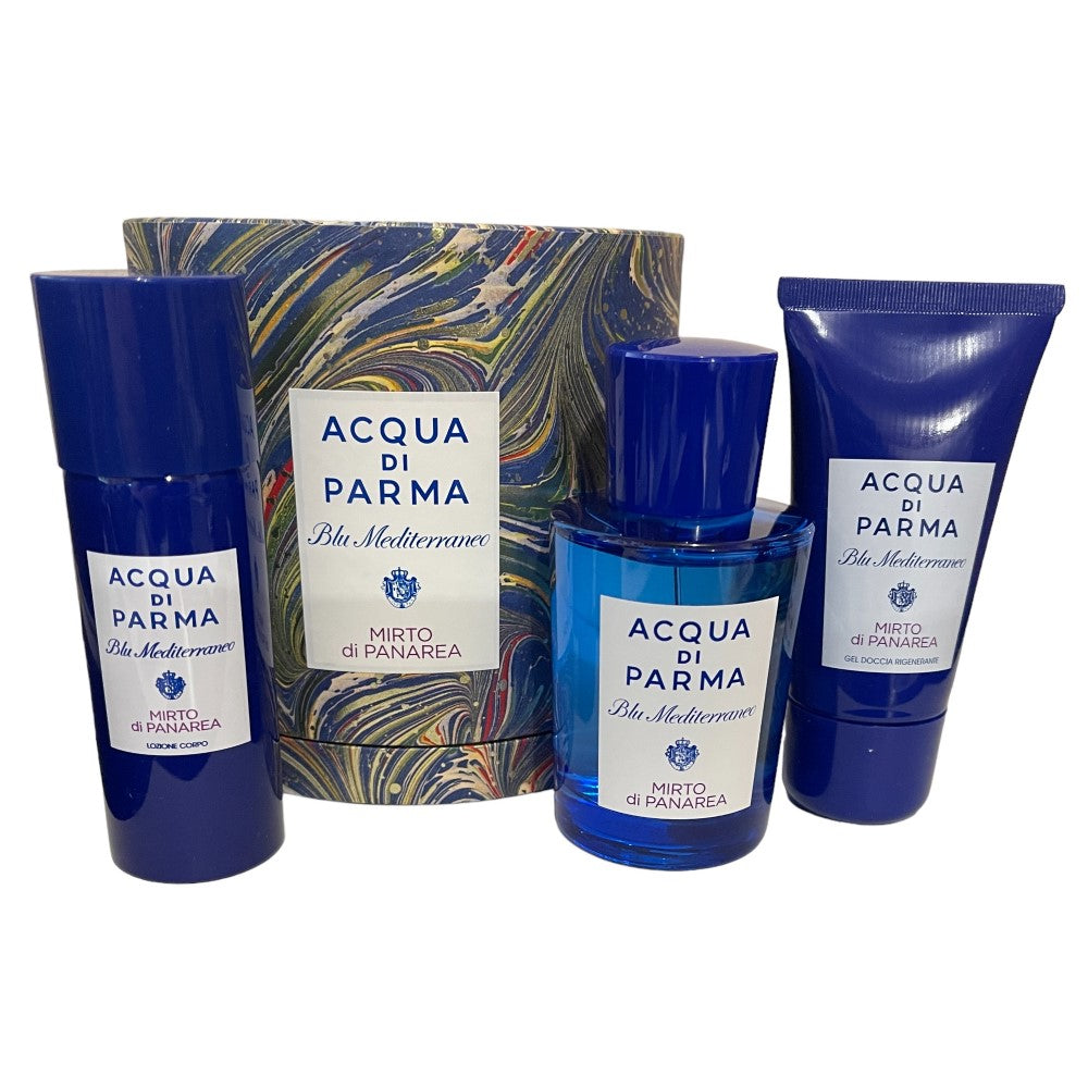 Acqua Di Parma Blu Med Mirto Di Panarea 75ml EDT 3 piece Gift Set Women