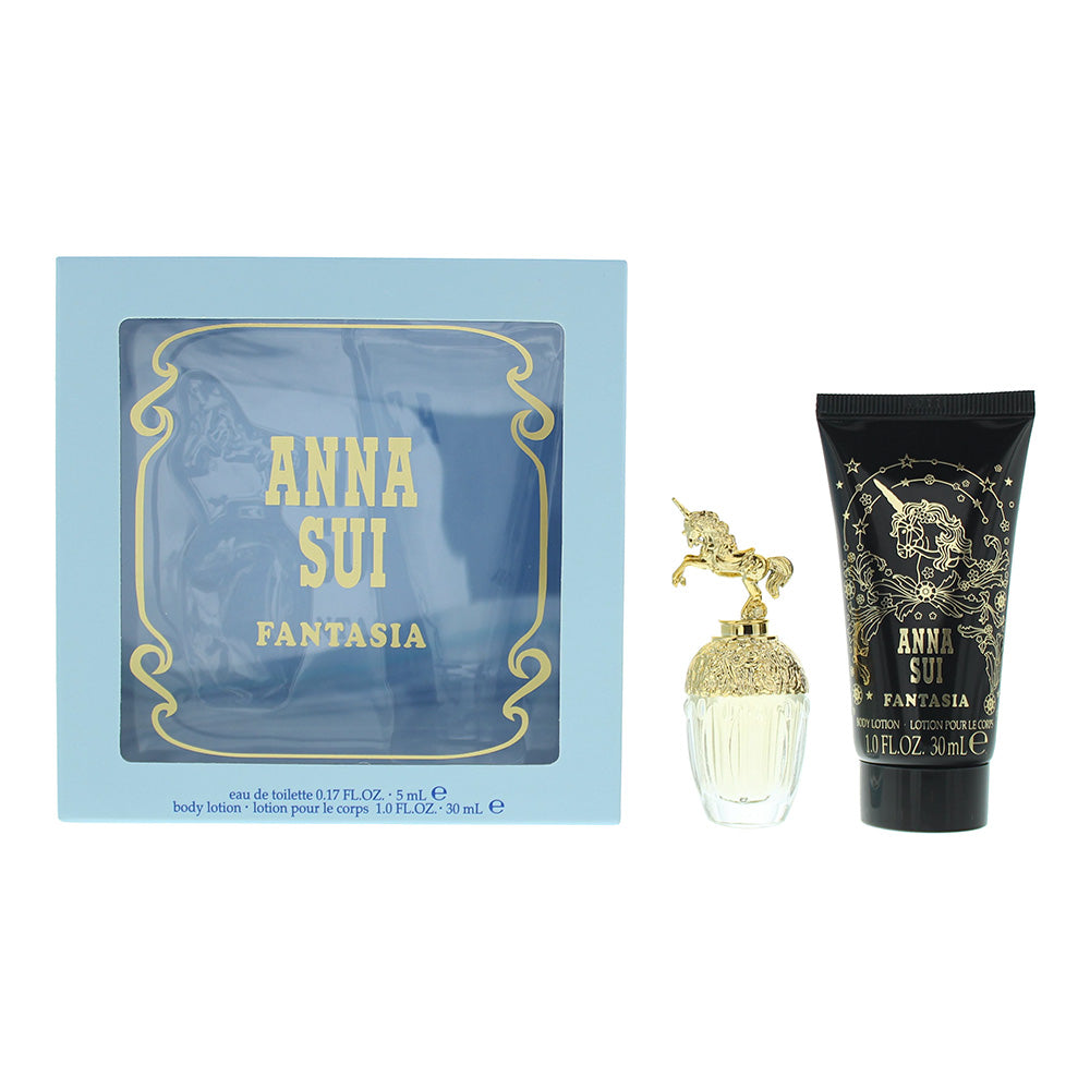 Anna Sui Fantasia 5ml EDT & body Lotion 30ml Mini Set