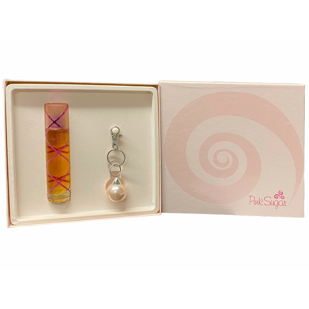 Aquolina Pink Sugar 50ml EDT Spray & Keyring Gift Set