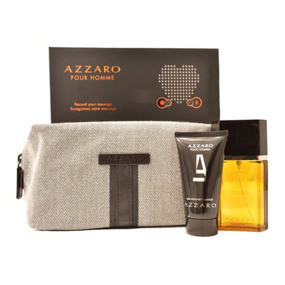Azzaro Pour Homme 50ml EDT & 50ml Shower Gel & Bag Gift Set