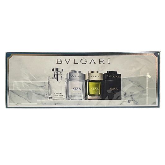 BVLGARI 4x 5ml Miniature Gift Set for Men