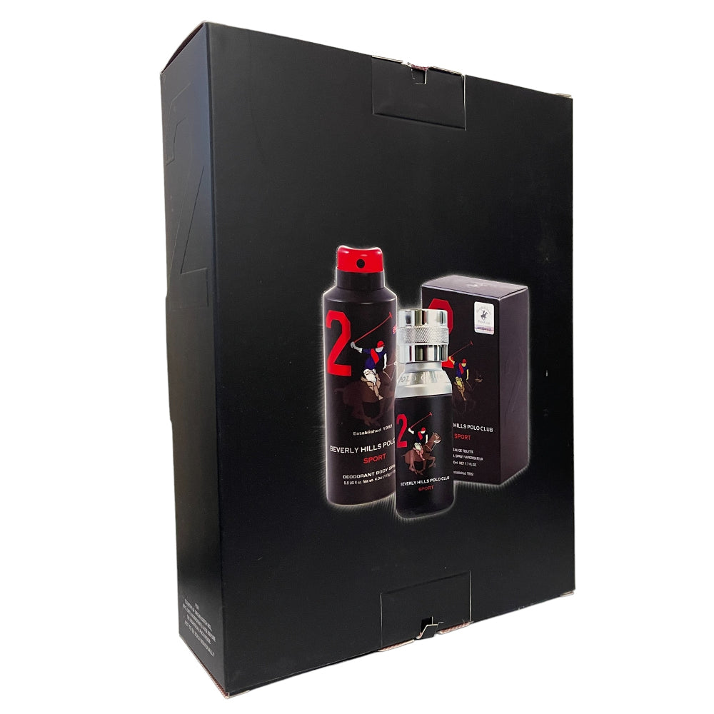 Second image of Beverly Hills Polo Club Sport 2 50ml EDT Spray 2 Piece Set