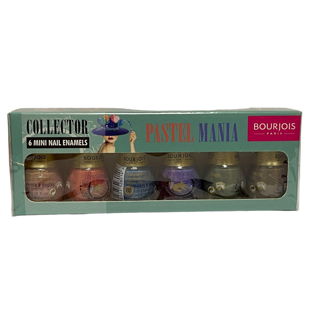Bourjois 6x 3ml Mini Nail Enamels Pastel Mania Nail Varnish