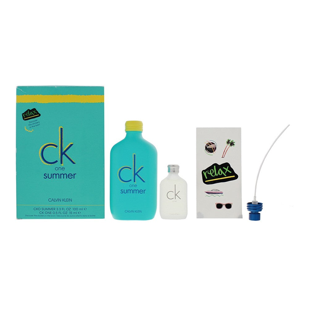 Calvin Klein CK One Summer 100ml EDT Spray + 15ml EDT Set
