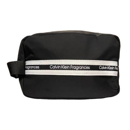 Calvin Klein Mens Toiletry Bag Black Blue Zip