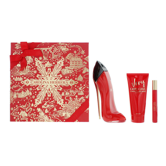 Carolina Herrera Very Good Girl 80ml EDP Spray 3 Piece Gift Set