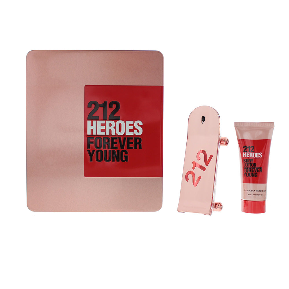 Carolina Herrera 212 Heroes for Her 2 Piece Gift Set 80ml EDP + Body Lotion 100ml