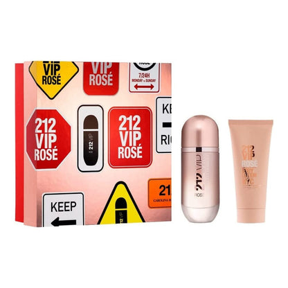 Carolina Herrera 212 VIP Rose 50ml EDP & Body Lotion 75ml Set