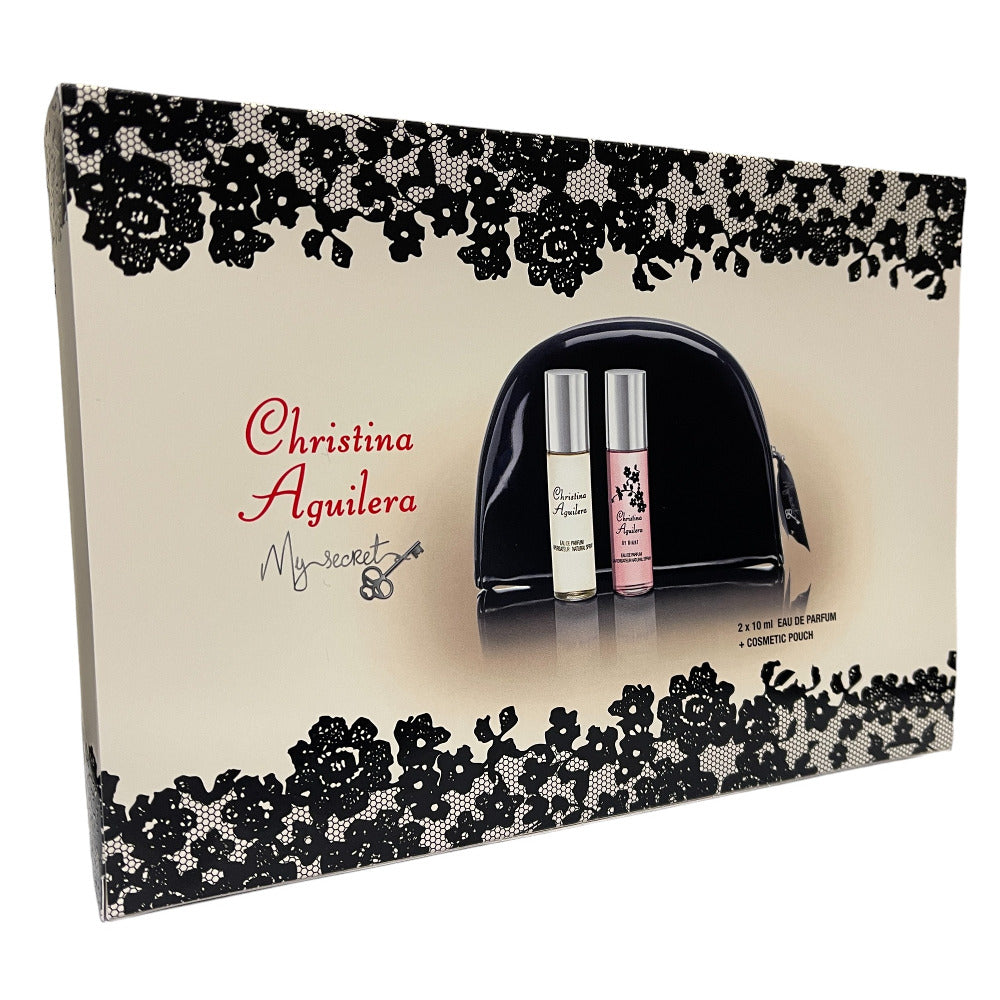 Christina Aguilera My Secret Gift Set 2x 10ml EDP Sprays & Pouch