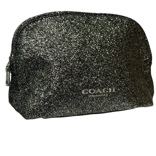 Coach Makeup Pouch Shiny Grey