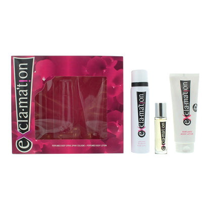 Coty Exclamation 15ml Cologne Spray 3 Piece Set