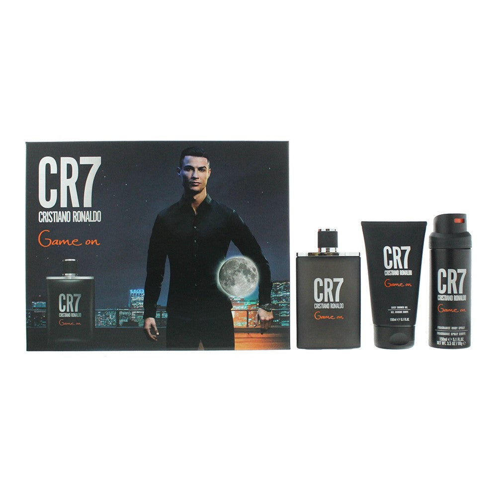 Cristiano Ronaldo CR7 Game On 100ml EDT 3 Piece Gift Set