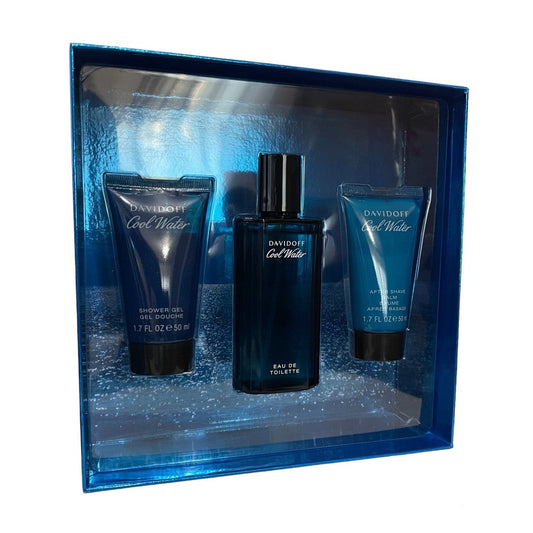 Davidoff Cool Water Men 75ml EDT 3 Piece Gift Set