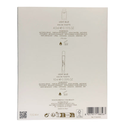 Dolce & Gabbana Light Blue 10ml EDT & 5ml Mini Gift Set