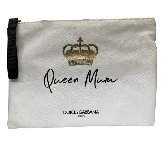 Dolce & Gabbana Queen Mum White Pouch