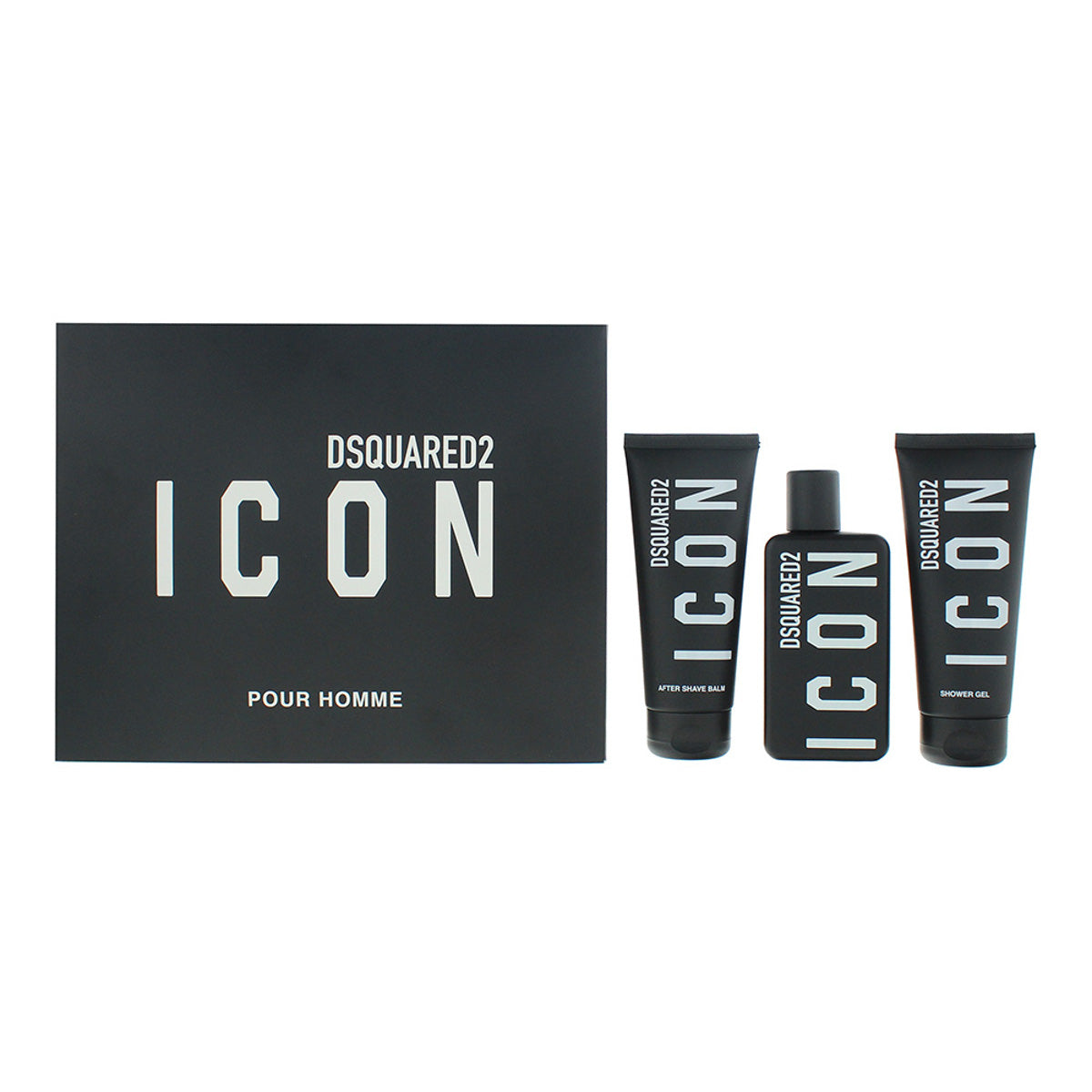 Dsquared2 Icon Pour Homme 100ml EDP Spray 3 Piece Gift Set