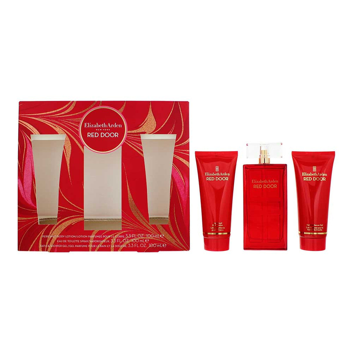 Elizabeth Arden Red Door 100ml EDT Spray 3 Piece Gift Set