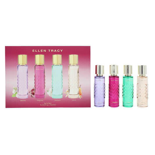 Ellen Tracy Quilted Replica Coffret Set 4x 15ml EDP Travel Sprays