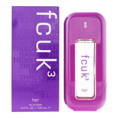 FCUK 3 Her 100ml EDT Spray