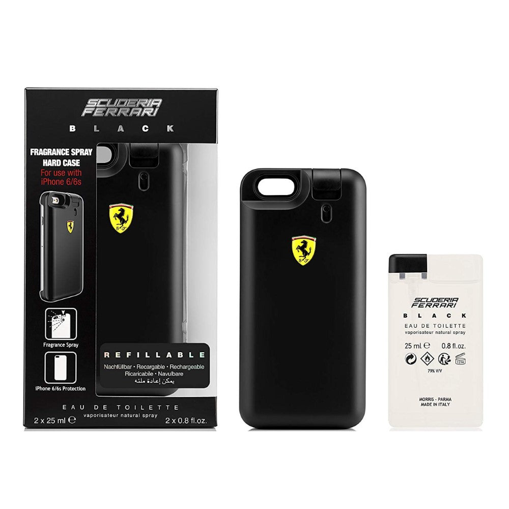 Ferrari Black 2x 25ml EDT + Iphone 6 case retail