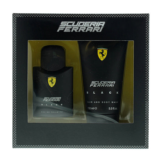 Ferrari Scuderia Black 75ml EDT Spray & 150ml Shower Gel Gift Set