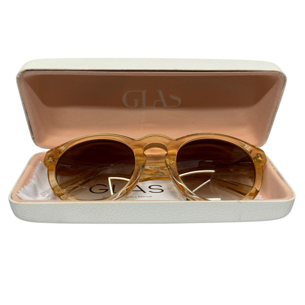 GLAS Eyewear UV400 Sunglasses Franka Rose Plastic Frame Rose Lens