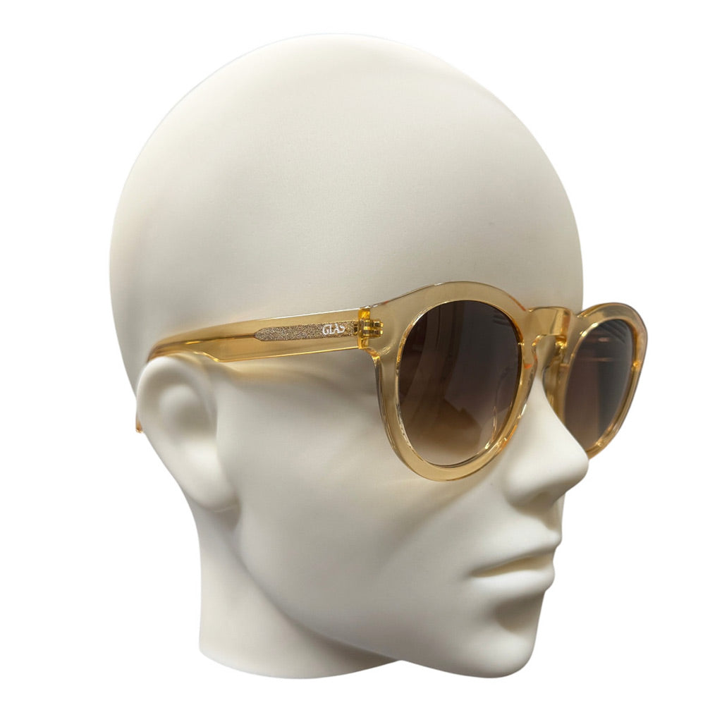 GLAS Eyewear UV400 Sunglasses Franka Rose Plastic Frame Rose Lens