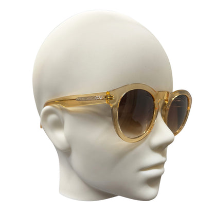 GLAS Eyewear UV400 Sunglasses Franka Rose Plastic Frame Rose Lens