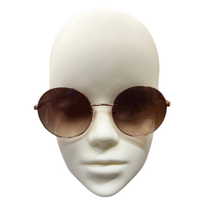 GLAS Eyewear UV400 Sunglasses Grace Rose Gold Metal Frame & Tinted Lens