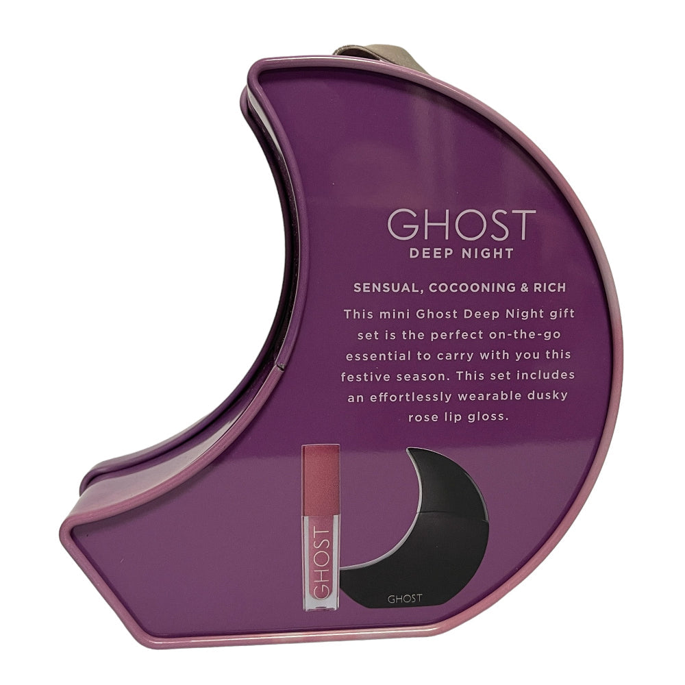 Second image of Ghost Deep Night 10ml EDT & Dusky Rose Lip Gloss 1.5ml Gift Set
