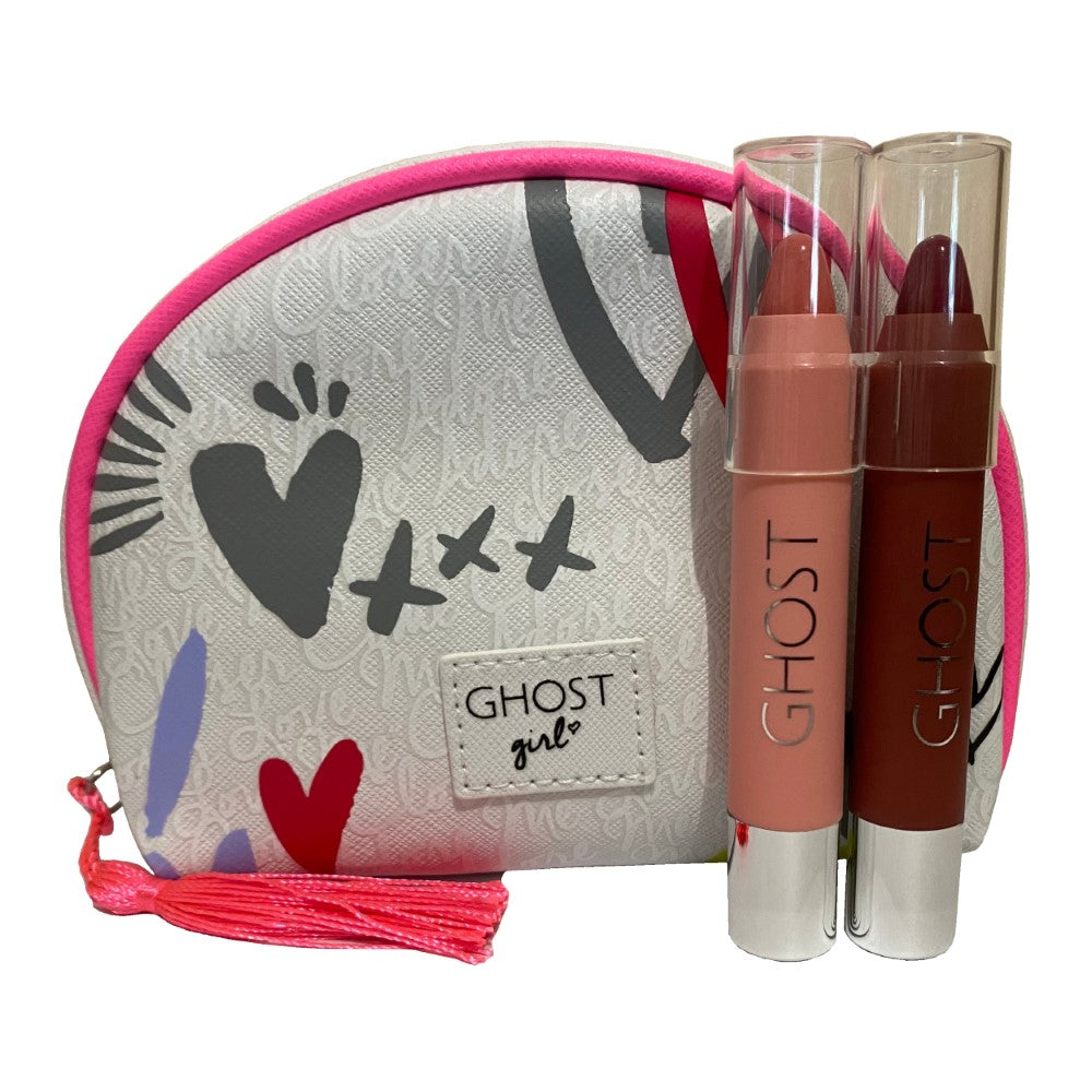 Ghost Girl Cosmetic Bag + 2 Lip Crayons