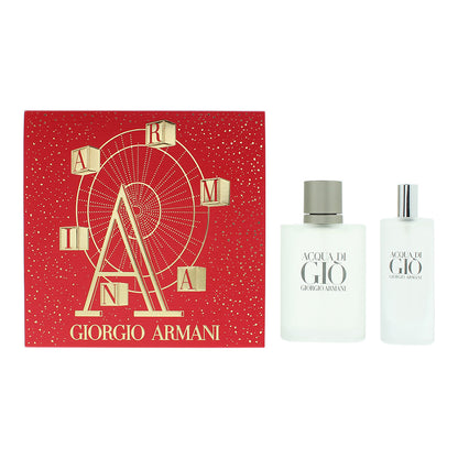 Giorgio Armani Acqua Di Gio Pour Homme 50ml EDT & 15ml EDT Sprays Set