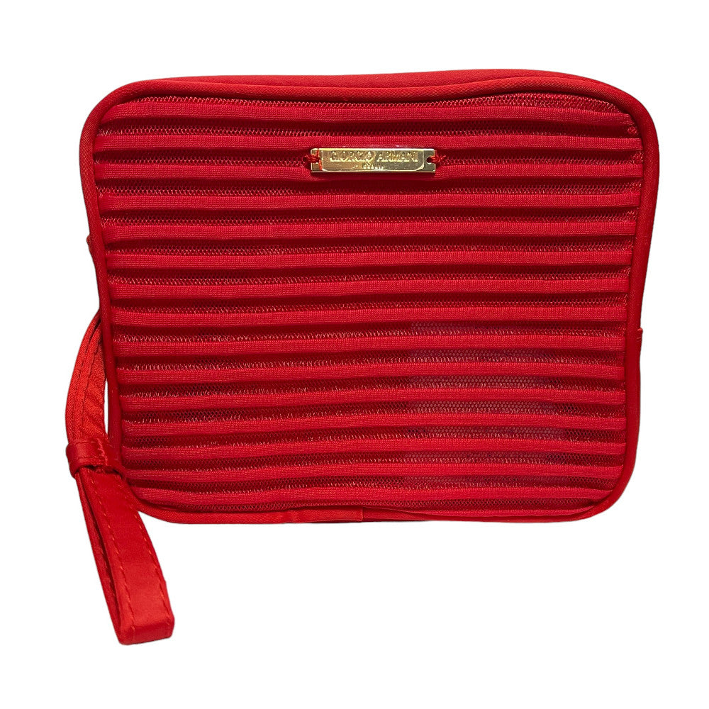 Giorgio Armani Red Make Up Pouch