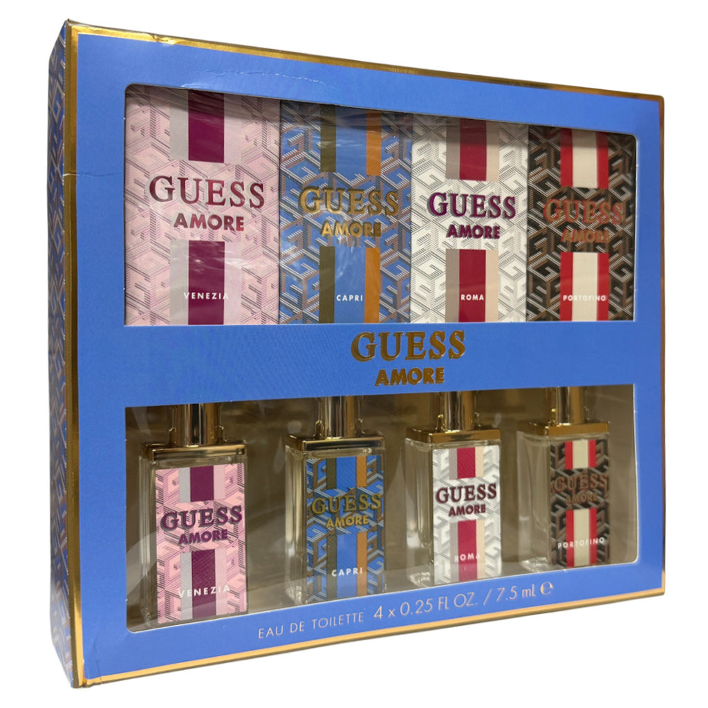 Guess Amore 4x 7.5ml EDT Miniature Gift Set