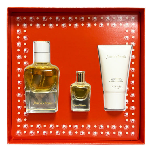 Hermes Jour D'Hermes 50ml EDP Spray + 7.5ml EDP Mini & 80ml Body Lotion Gift Set