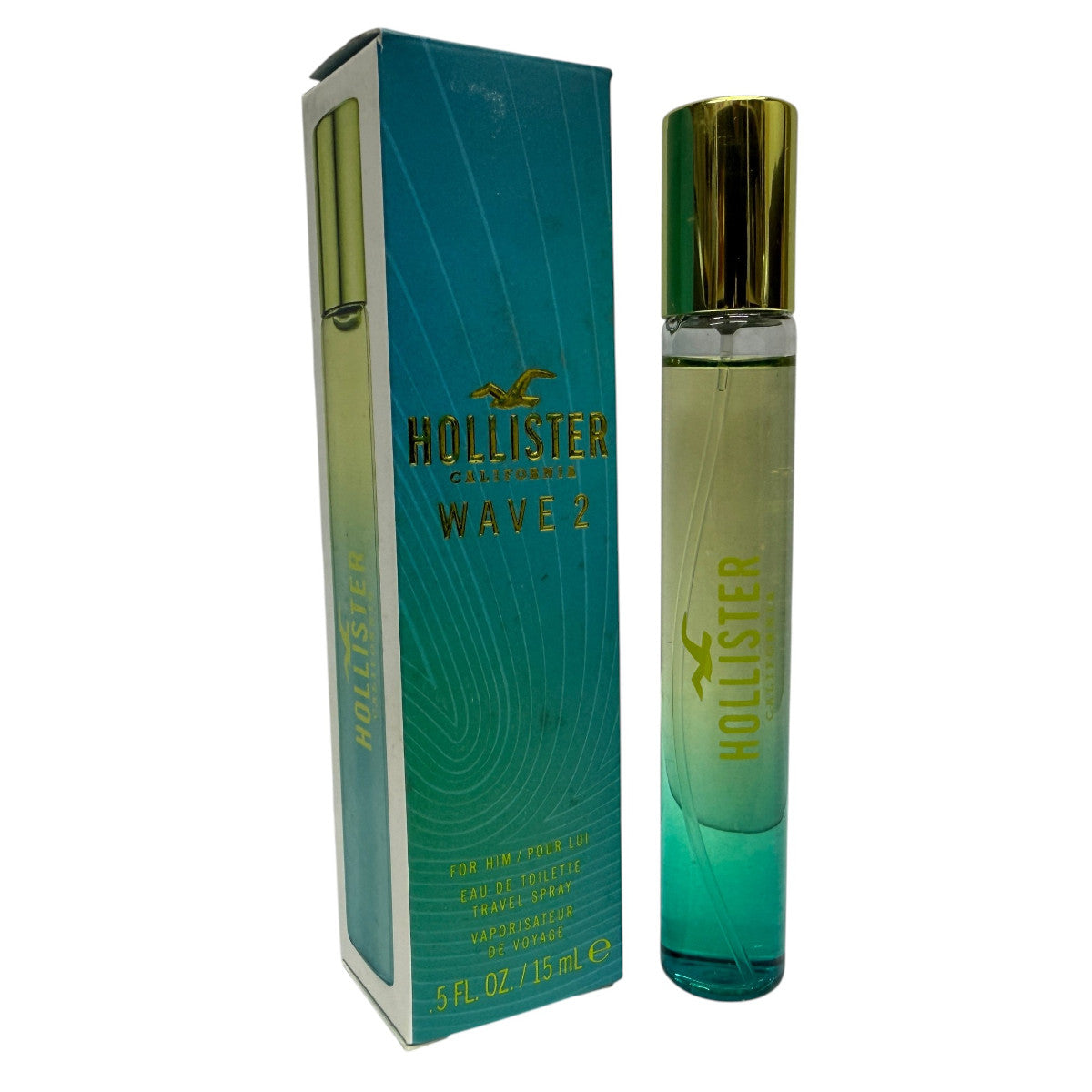Hollister Wave 2 15ml EDT Travel Spray for Men