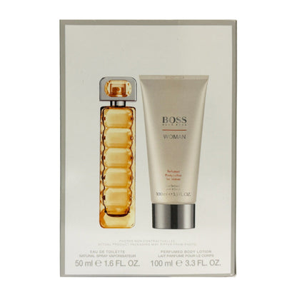 Hugo Boss Orange Woman 50ml EDT Spray & 100ml Body Lotion Gift Set