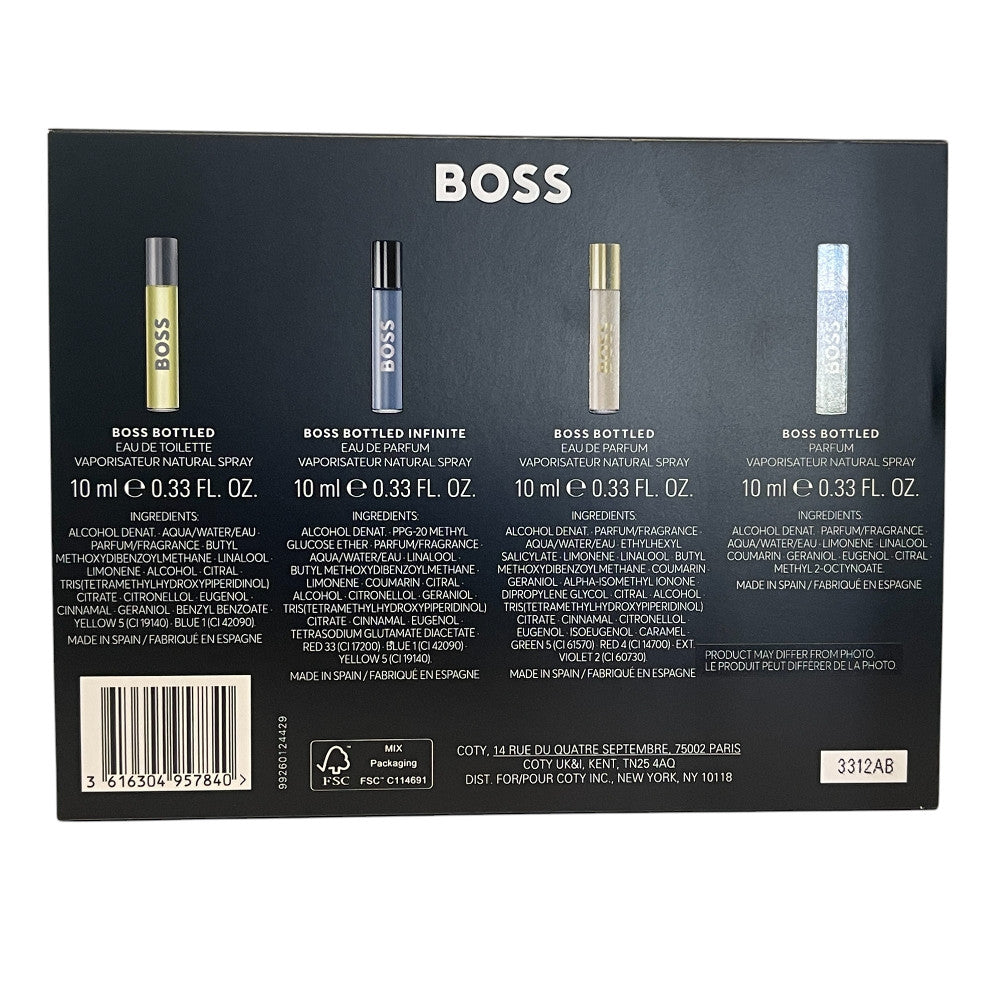 Hugo Boss Bottled 4x 10ml Sprays Gift Set for Men