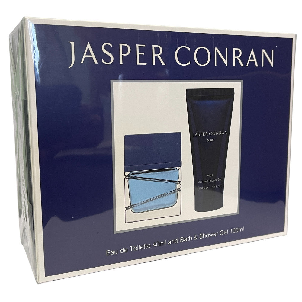 Jasper Conran Blue 40ml EDT Spray & 100ml Shower Gel Gift Set for Men