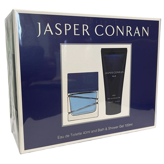 Jasper Conran Blue 40ml EDT Spray & 100ml Shower Gel Gift Set for Men