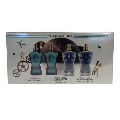 Jean Paul Gaultier Le Male + Essence 4x 7ml Mini Gift Set Men