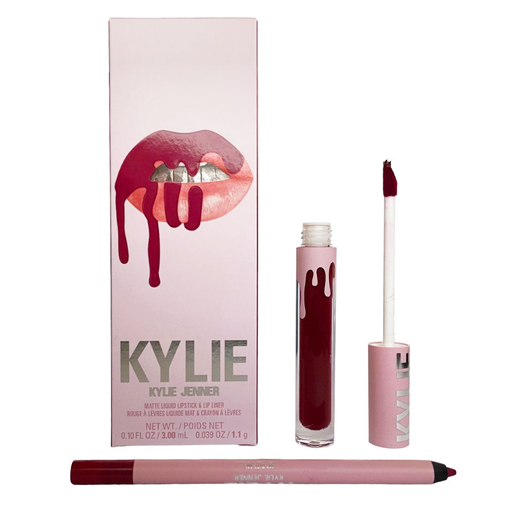 Kylie Jenner Matte Liquid Lipstick 3ml & Lip Liner 1.1g Set #403 Bite Me