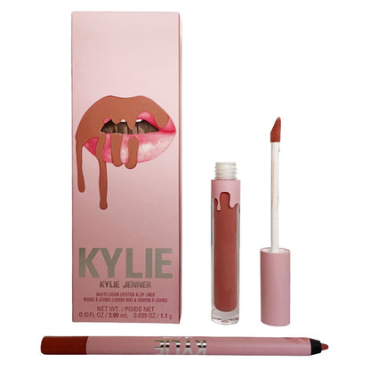 Kylie Jenner Matte Liquid Lipstick 3ml & Lip Liner 1.1g Set #802 Candy K