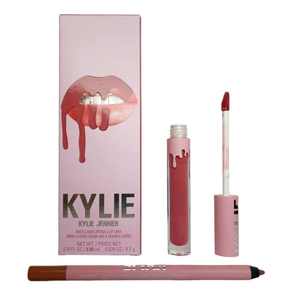 Kylie Jenner Matte Liquid Lipstick 3ml & Lip Liner 1.1g Set #808 Kylie