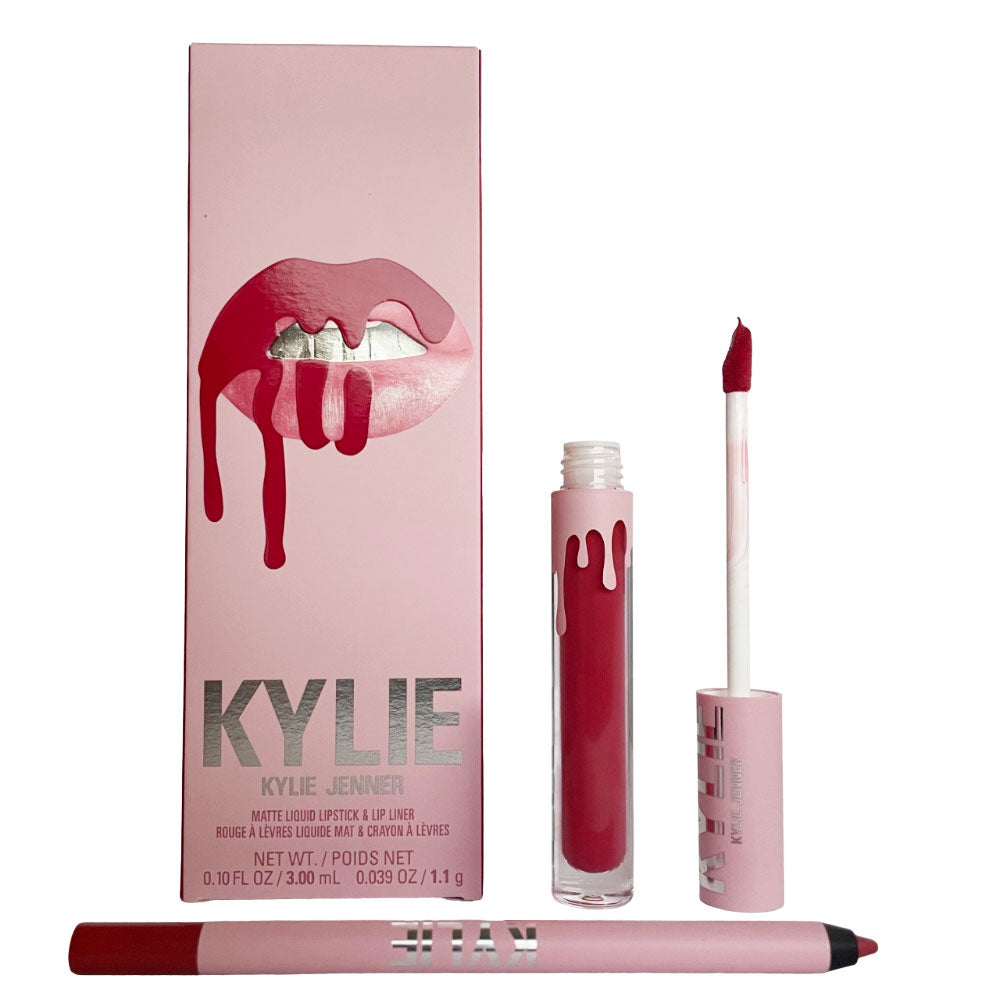 Kylie Jenner Matte Liquid Lipstick 3ml & Lip Liner 1.1g Set #503 Bad Lil Thing 6787