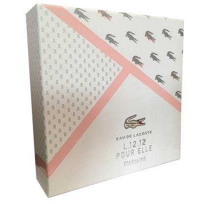 Second image of Lacoste Pour Elle L.12.12 Sparkling 90ml EDT Spray Gift Set