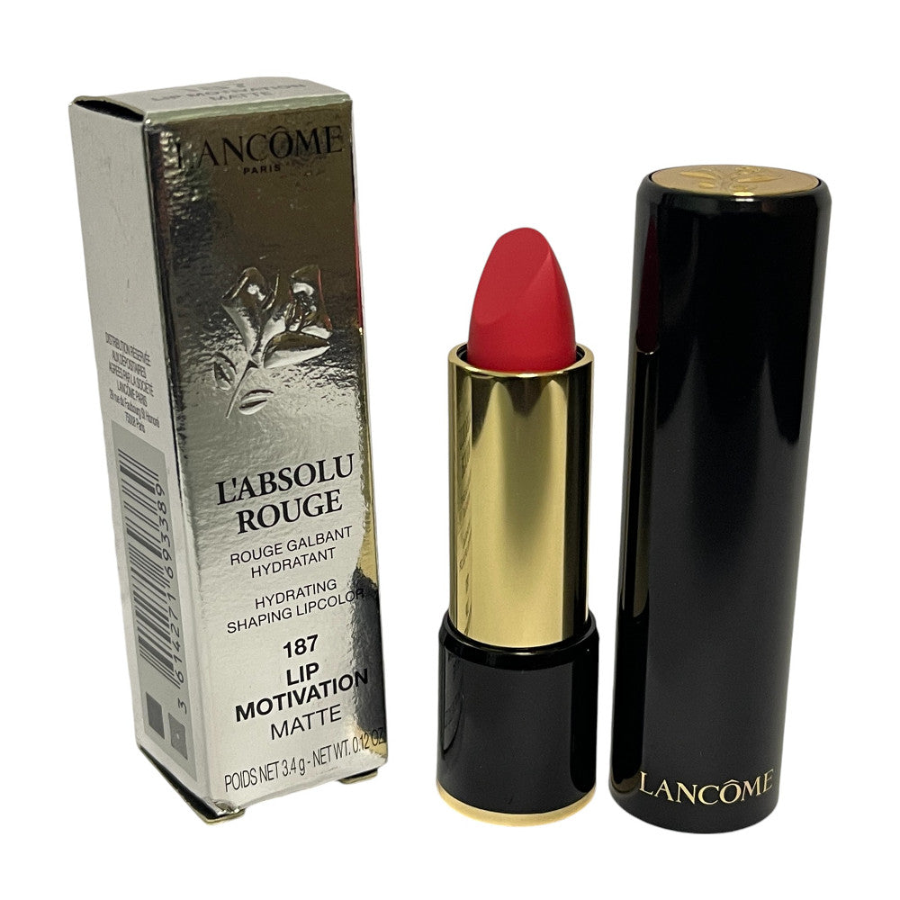 Lancome L'Absolu Rouge Matte Lipstick 3.4g #187 Lip Motivation