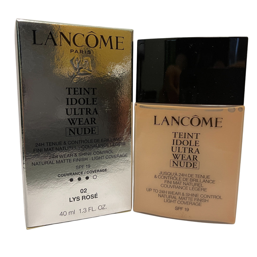 Lancome Teint Idole Ultra Wear Foundation 40ml 24HR SPF19 #02 Lys Rose